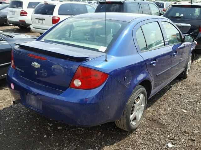 1G1AK55FX77272316 - 2007 CHEVROLET COBALT LS BLUE photo 4