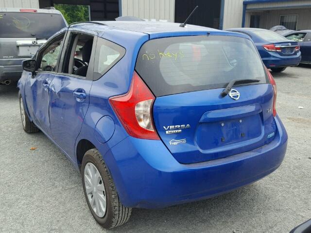 3N1CE2CP8FL402902 - 2015 NISSAN VERSA NOTE BLUE photo 3