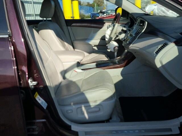 4T1BK3DB3BU431276 - 2011 TOYOTA AVALON BAS PURPLE photo 5