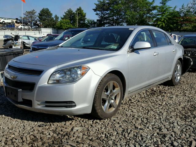 1G1ZC5EB7AF121539 - 2010 CHEVROLET MALIBU 1LT 银色 照片 2