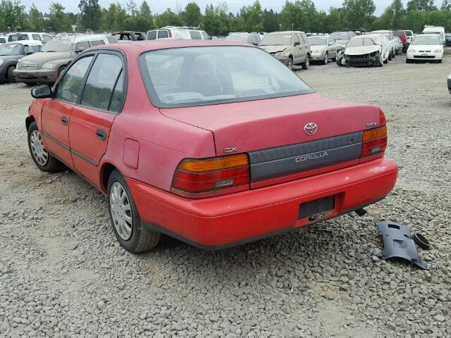 2T1AE09B4SC129975 - 1995 TOYOTA COROLLA LE RED photo 3