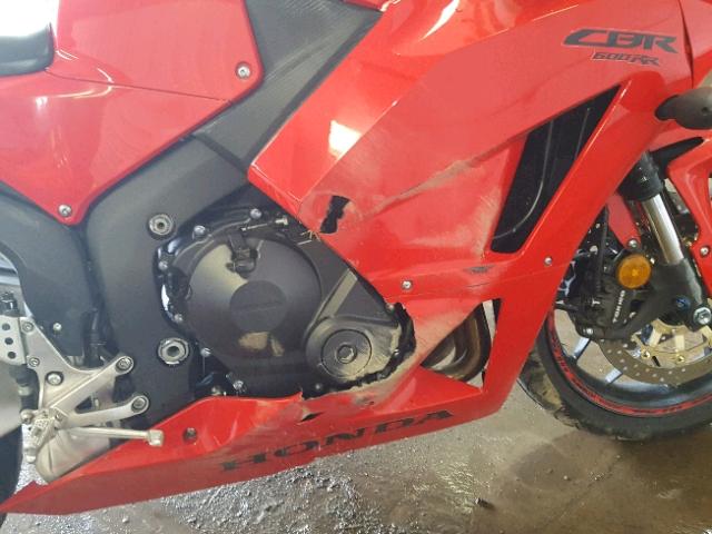 JH2PC4007EK700209 - 2014 HONDA CBR600 RR RED photo 9