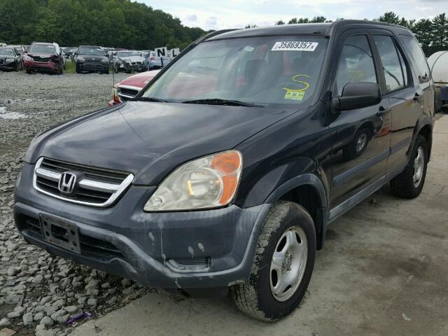 JHLRD77472C813837 - 2002 HONDA CR-V LX BLACK photo 2