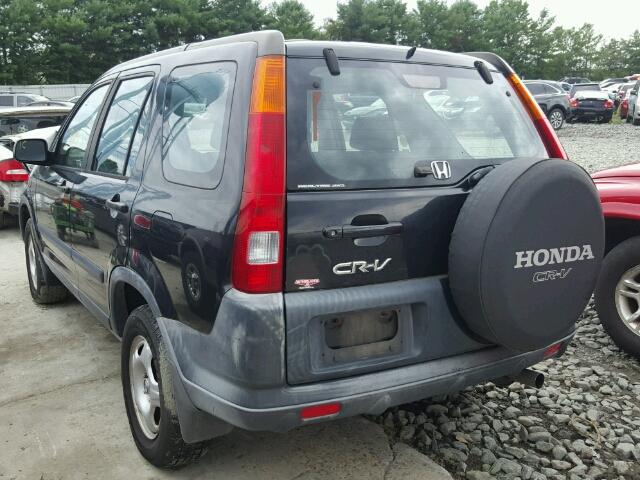 JHLRD77472C813837 - 2002 HONDA CR-V LX BLACK photo 3