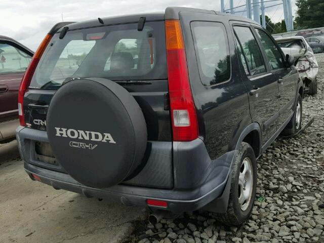 JHLRD77472C813837 - 2002 HONDA CR-V LX BLACK photo 4