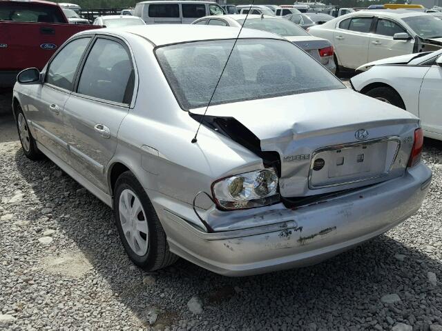 KMHWF25H35A115644 - 2005 HYUNDAI SONATA GL SILVER photo 3