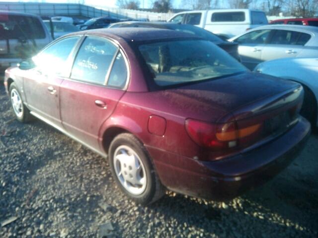 1G8ZK52772Z128026 - 2002 SATURN SL2 BURGUNDY photo 3