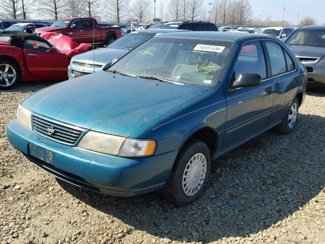 1N4AB41D9SC750141 - 1995 NISSAN SENTRA XE GREEN photo 2