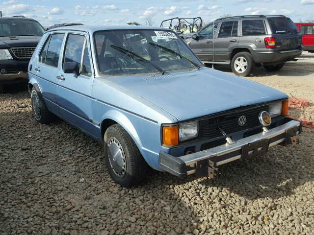 1VWFG0178DV047655 - 1983 VOLKSWAGEN RABBIT LS BLUE photo 1