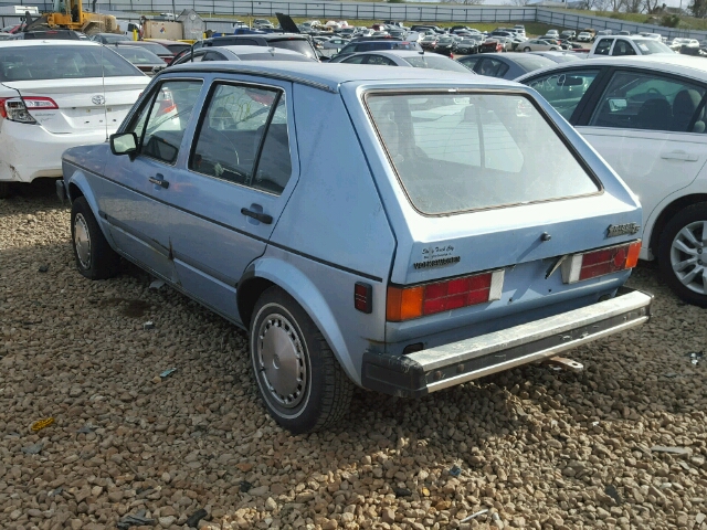 1VWFG0178DV047655 - 1983 VOLKSWAGEN RABBIT LS BLUE photo 3