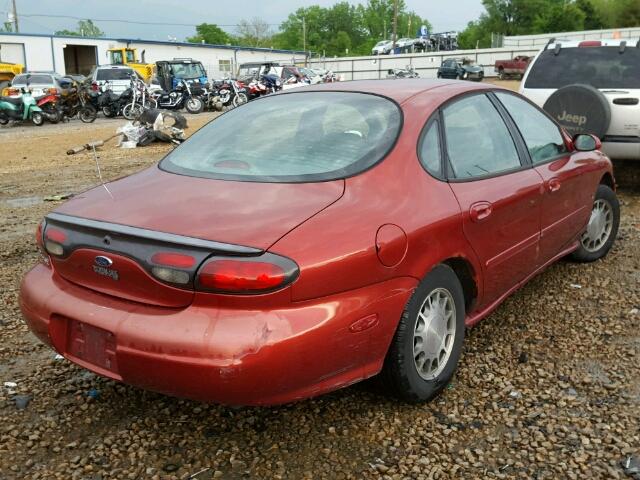 1FAFP53S2WA260683 - 1998 FORD TAURUS SE RED photo 4