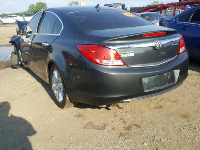 2G4GR5ER0C9156070 - 2012 BUICK REGAL გრაფიტი ფოტო 3