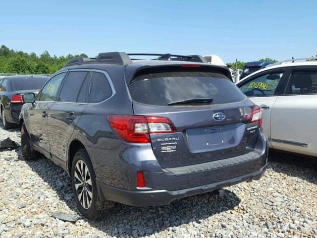 4S4BSENC9H3292708 - 2017 SUBARU OUTBACK 3. GRAY photo 3