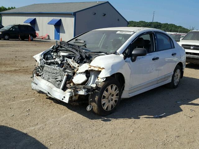 19XFA1F3XBE010298 - 2011 HONDA CIVIC WHITE photo 2