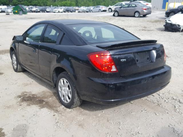 1G8AN12F83Z176284 - 2003 SATURN ION LEVEL BLACK photo 3