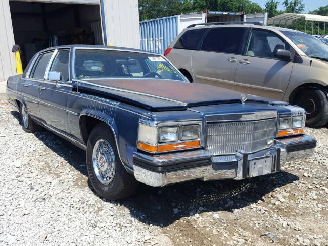 1G6DW51Y2KR711928 - 1989 CADILLAC BROUGHAM BLUE photo 1