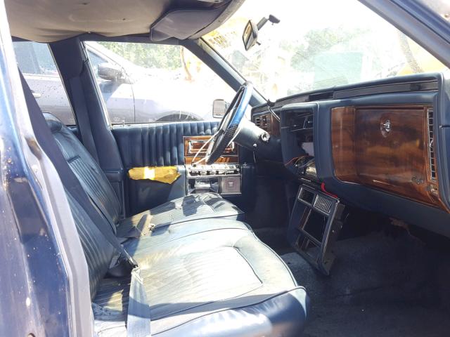 1G6DW51Y2KR711928 - 1989 CADILLAC BROUGHAM BLUE photo 5