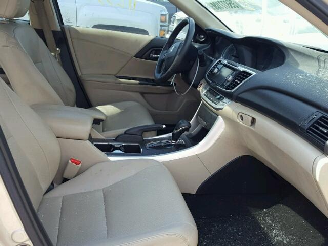 1HGCR2F82DA136210 - 2013 HONDA ACCORD EXL BEIGE photo 5