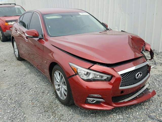 JN1BV7AP5FM339839 - 2015 INFINITI Q50 BASE RED photo 1