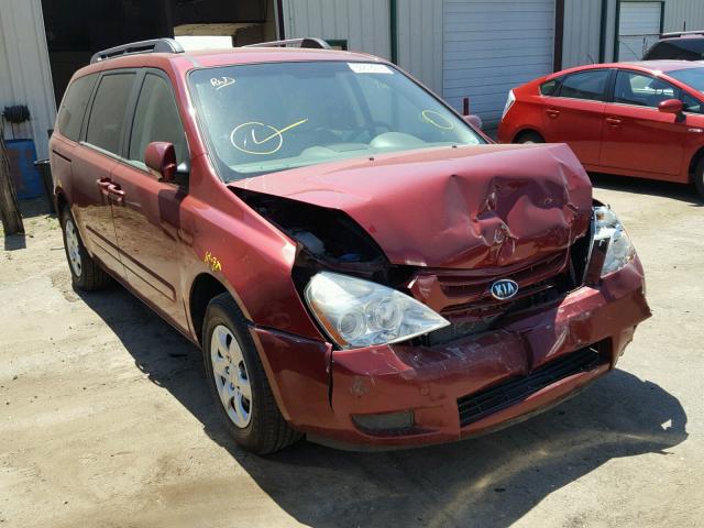 KNDMB233786249532 - 2008 KIA SEDONA EX MAROON photo 1