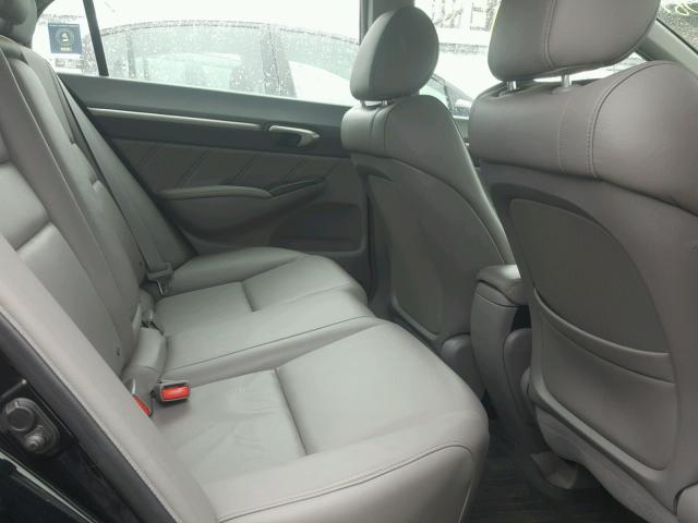 2HGFA16919H345700 - 2009 HONDA CIVIC EXL BLACK photo 6