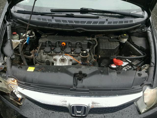 2HGFA16919H345700 - 2009 HONDA CIVIC EXL BLACK photo 7