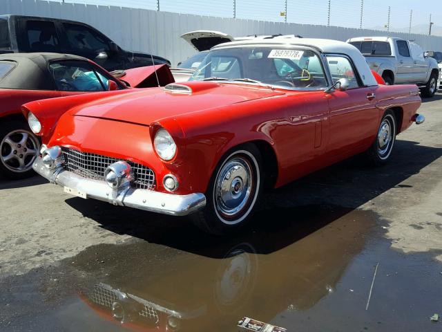 P6FH175302 - 1956 FORD T BIRD RED photo 2