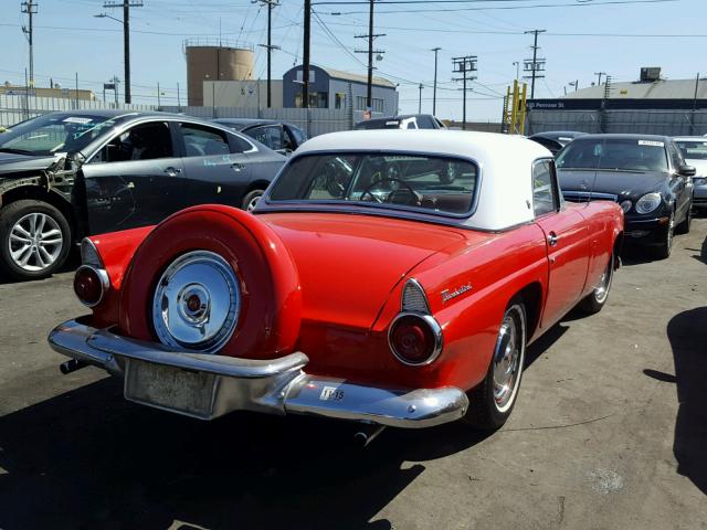 P6FH175302 - 1956 FORD T BIRD RED photo 4