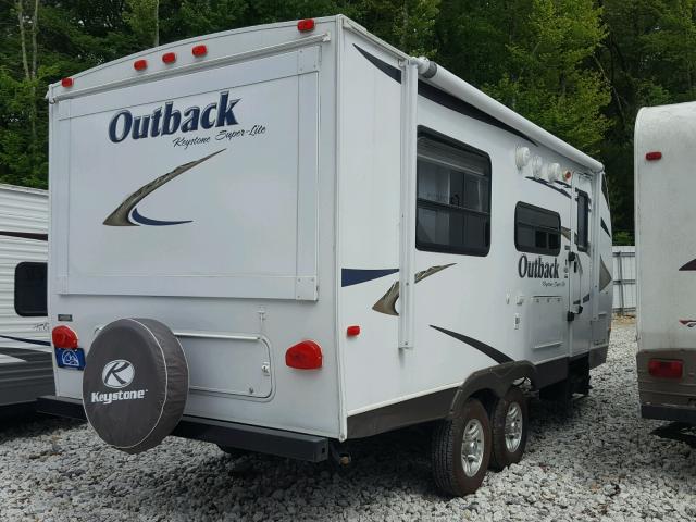 4YDT21023AB453031 - 2010 KEYSTONE OUTBACK WHITE photo 4