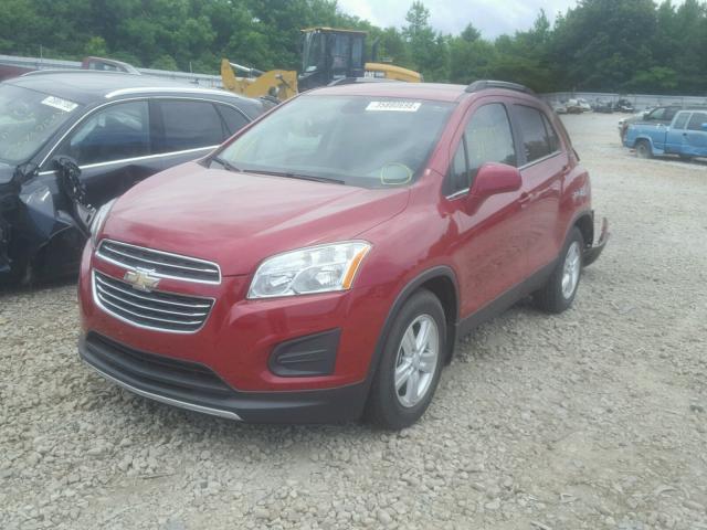 KL7CJLSB4FB089088 - 2015 CHEVROLET TRAX 1LT RED photo 2