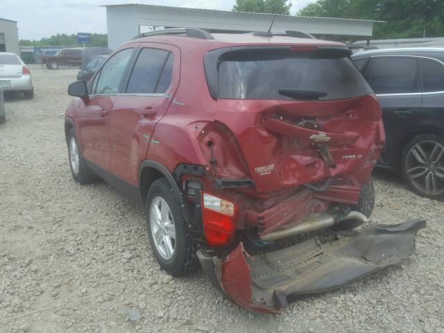 KL7CJLSB4FB089088 - 2015 CHEVROLET TRAX 1LT RED photo 3