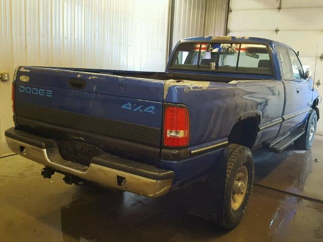 1B7KF23CXTJ176416 - 1996 DODGE RAM 2500 BLUE photo 4