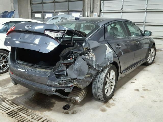 KNAGN4A7XB5058087 - 2011 KIA OPTIMA EX GRAY photo 4