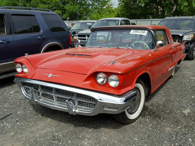 Y71X171086 - 1960 FORD THUNDERBIR RED photo 2