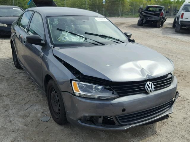 3VW2K7AJ0CM345448 - 2012 VOLKSWAGEN JETTA BASE Արծաթագույն լուսանկար 1