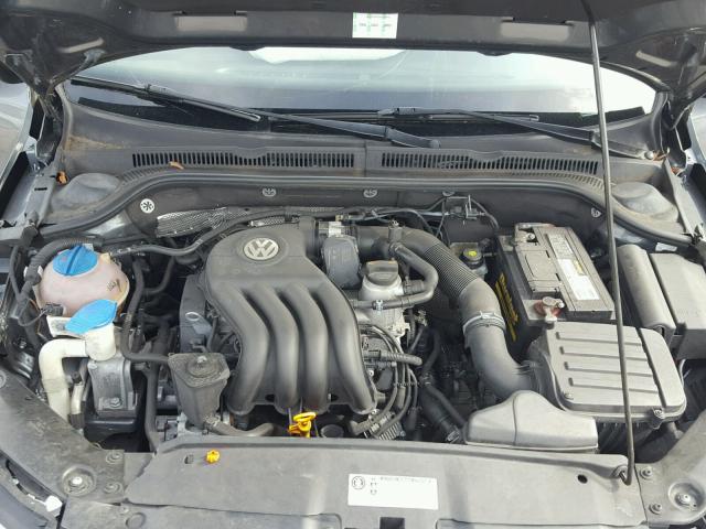 3VW2K7AJ0CM345448 - 2012 VOLKSWAGEN JETTA BASE Արծաթագույն լուսանկար 7