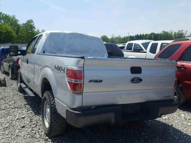 1FTFX1EFXEFB40974 - 2014 FORD F-150 SILVER photo 3