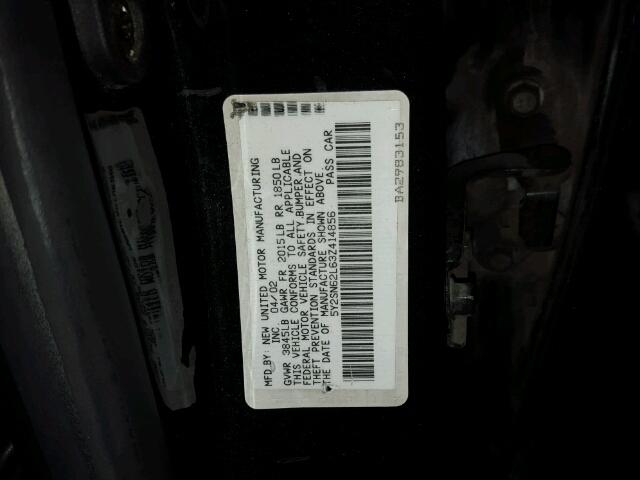 5Y2SN62L63Z414856 - 2003 PONTIAC VIBE GT BLACK photo 10