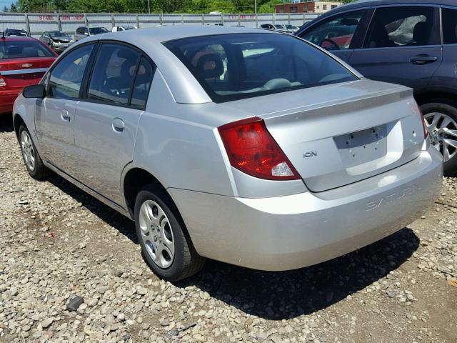 1G8AJ52F04Z171746 - 2004 SATURN ION LEVEL SILVER photo 3