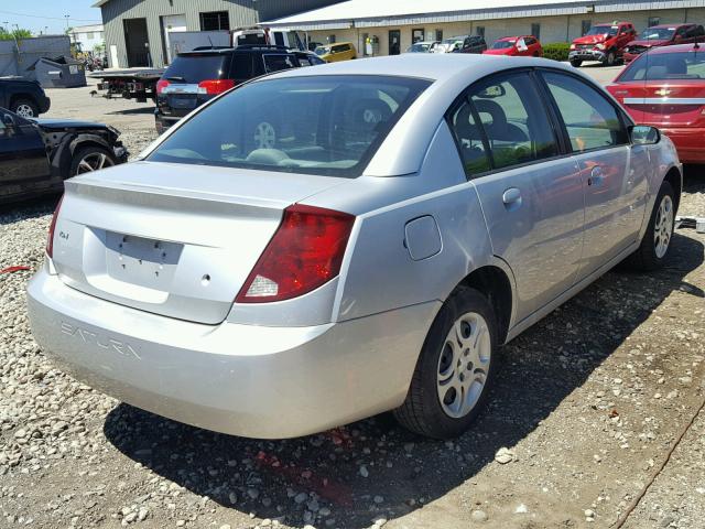 1G8AJ52F04Z171746 - 2004 SATURN ION LEVEL SILVER photo 4