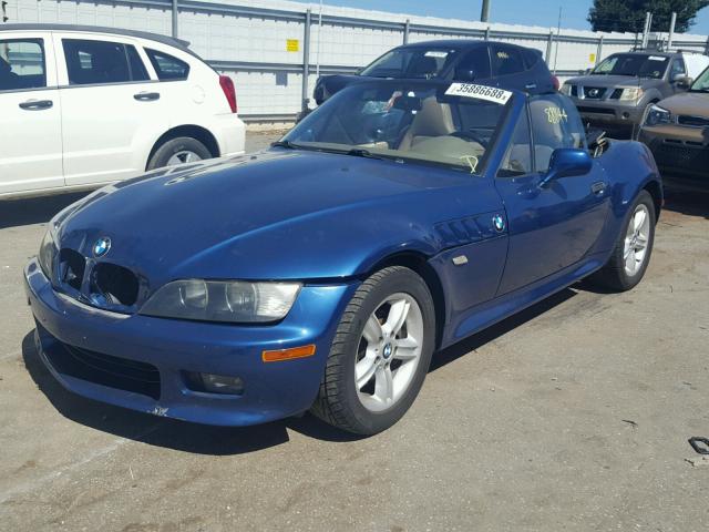 WBACN33411LK46471 - 2001 BMW Z3 2.5 BLUE photo 2