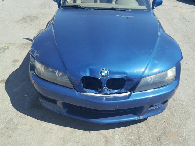 WBACN33411LK46471 - 2001 BMW Z3 2.5 BLUE photo 7