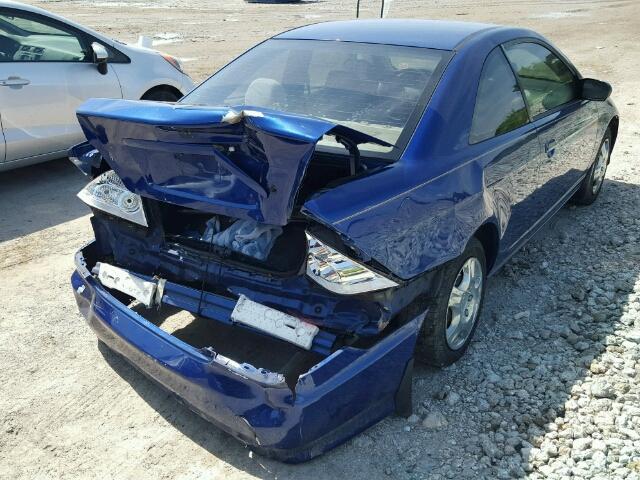 1HGEM22515L016388 - 2005 HONDA CIVIC LX BLUE photo 4