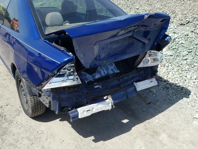 1HGEM22515L016388 - 2005 HONDA CIVIC LX BLUE photo 9