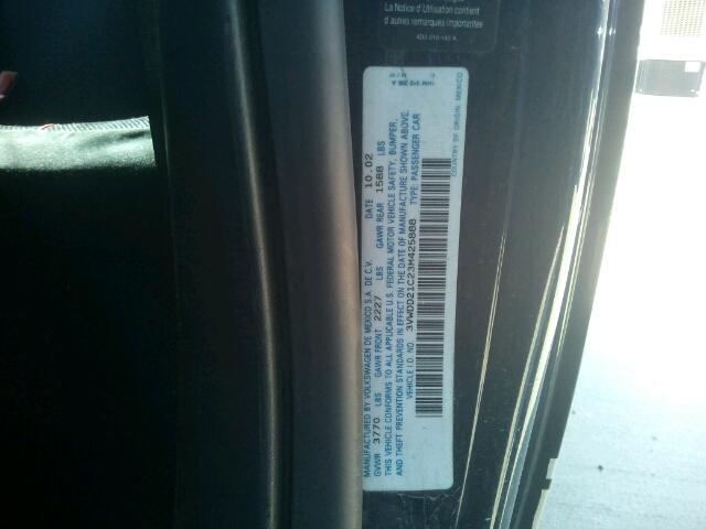 3VWDD21C23M425888 - 2003 VOLKSWAGEN NEW BEETLE 蓝色 照片 10