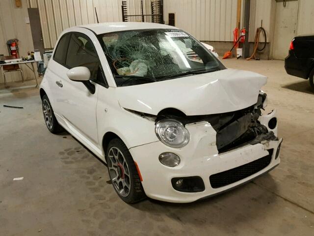 3C3CFFBR8ET194804 - 2014 FIAT 500 SPORT WHITE photo 1