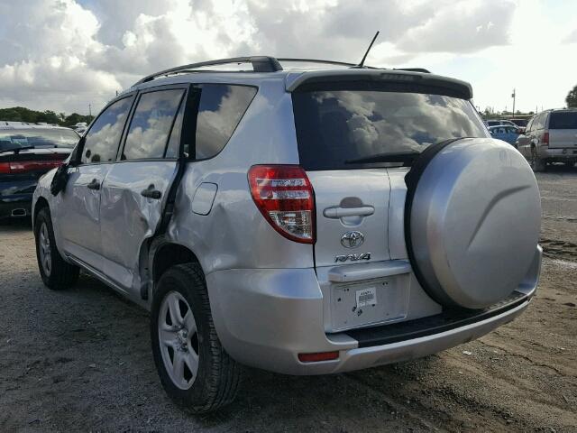 2T3ZF4DV9CW133813 - 2012 TOYOTA RAV4 SILVER photo 3