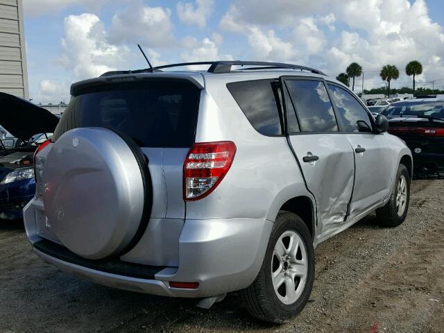 2T3ZF4DV9CW133813 - 2012 TOYOTA RAV4 SILVER photo 4