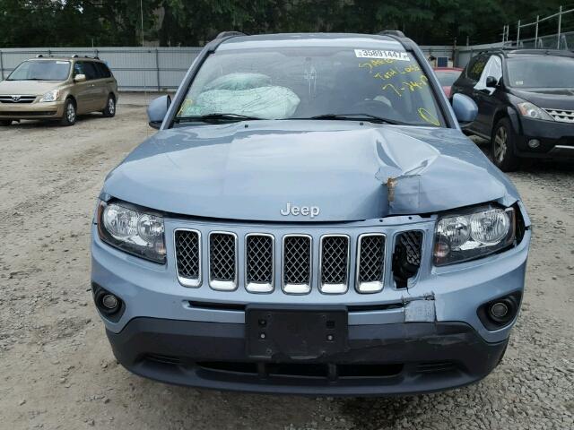 1C4NJDEB1ED517490 - 2014 JEEP COMPASS LA BLUE photo 9