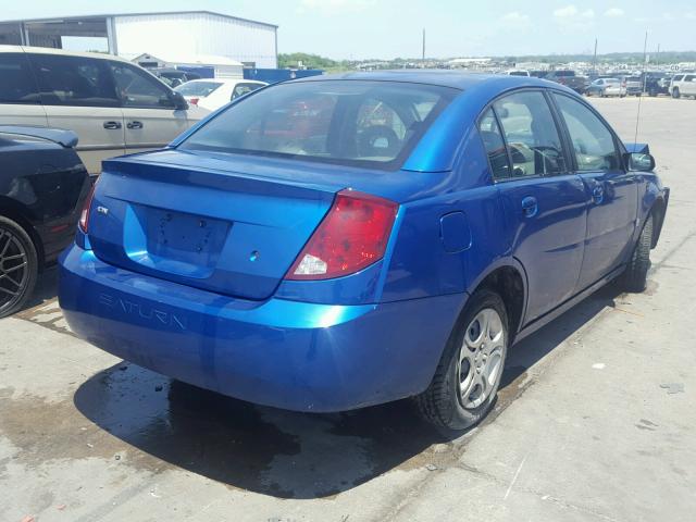1G8AJ52F54Z221640 - 2004 SATURN ION LEVEL BLUE photo 4